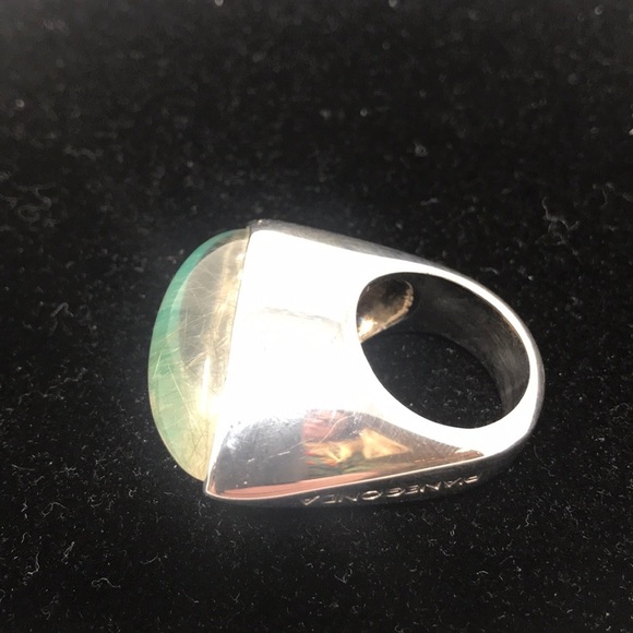 PIANEGONEA sterling silver green stone Cocktail ring - Picture 8 of 8